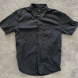Hurley Black Pinstripe Casual Shirt